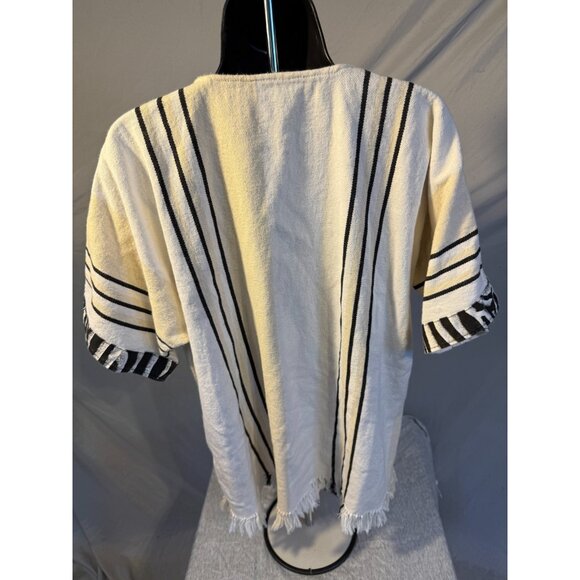 Authentic Original Natural Fibers African Tunic Top White Elephant Mens Large - Picture 5 of 5